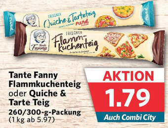 Combi Tante Fanny Flammkuchenteig oder Quiche & Tarte Teig 260/300-g-Packung Angebot