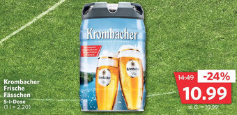 Combi Krombacher Frische Fässchen 5-L-Dose Angebot