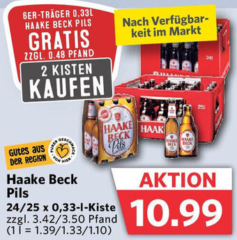 Combi Haake Beck Pils 24/25x0,33 L Kiste Angebot