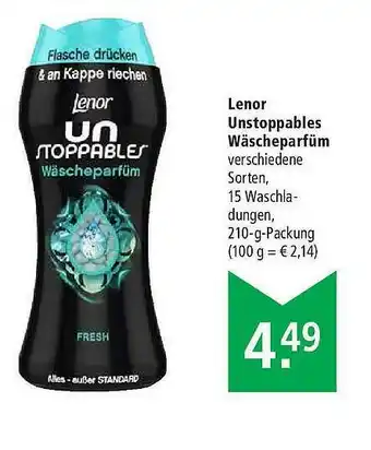 Marktkauf Lenor Unstoppables Wäscheparfüm Angebot