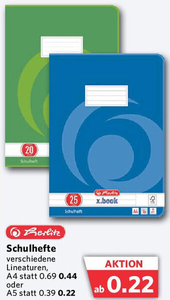 Combi herlitz Schulhefte Angebot