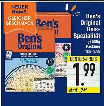 Marktkauf Ben's Original Reis-spezialität Angebot