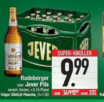 Marktkauf Radeberger Oder Jever Pils Angebot