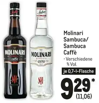 METRO Molinari Sambuca/Sambuca Caffè 0,7L Angebot