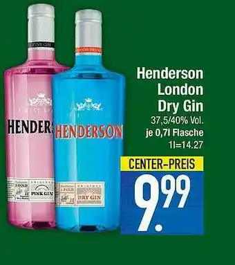 Marktkauf Henderson London Dry Gin Angebot