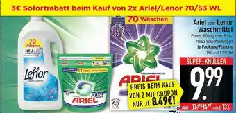 Marktkauf Ariel Oder Lenor Waschmittel Angebot