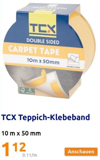 Action TCX Teppich-Klebeband 10 m x 50 mm Angebot