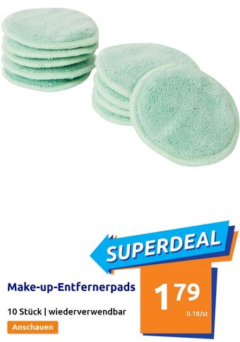 Action Make-up-Entfernerpads 10 Stück Angebot