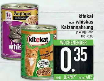 Marktkauf Kitekat Oder Whiskas Katzennahrung Angebot