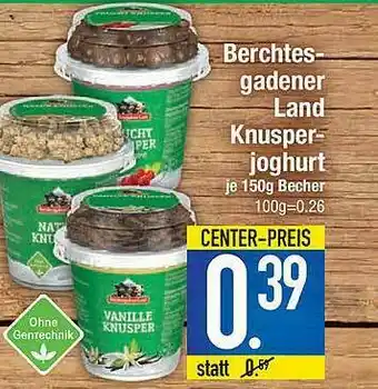 Marktkauf Berchtesgadener Land Knusperjoghurt Angebot