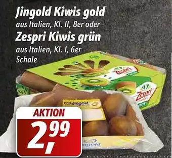 Simmel Jingold Kiwis gold oder Zespri Kiwis grün Angebot