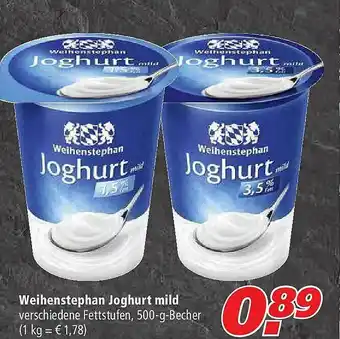 Marktkauf Weihenstephan Joghurt Mild Angebot