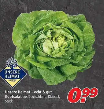 Marktkauf Unsere Heimat Kopfsalat Angebot