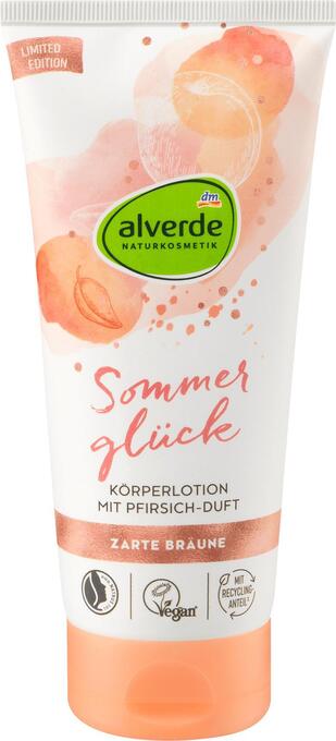 dm drogerie Alverde naturkosmetik körperlotion zarte bräune bio-pfirsich Angebot