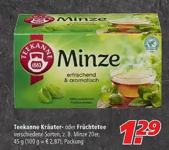 Marktkauf Teekanne Kräuter- Oder Früchtetee Angebot