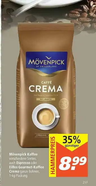 Marktkauf Mövenpick Kaffee Auch Espresso Oder Eilles Gourmet-kaffee Crema Angebot