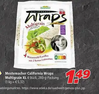 Marktkauf Mestemacher California Wraps Multigrain XL Angebot