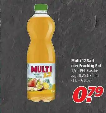 Marktkauf Multi 12 Saft Oder Fruchtig Rot Angebot