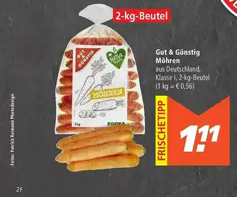 Marktkauf Gut & Günstig Möhren Angebot