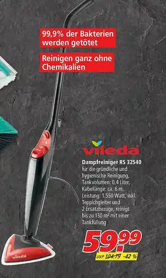 Marktkauf Vileda Dampfreiniger Rs 32540 Angebot