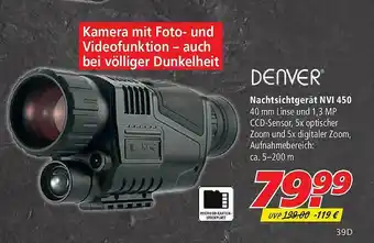 Marktkauf Denver Nachtsichtgerät Nvi450 Angebot