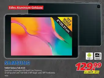 Marktkauf Samsung Tablet Galaxy Tab A 8.0 Angebot