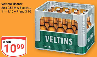 Globus Veltins Pilsener 20 x 0,5 L-MW-Flasche Angebot