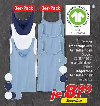 Marktkauf Damen Trägertops Oder Achselhemden Oder Trägertops Achselhemden Angebot