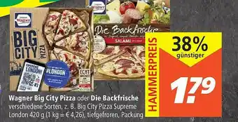 Marktkauf Wagner Big City Pizza Oder Die Backfrische Angebot