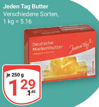 Globus Jeden Tag Butter 250 g Angebot