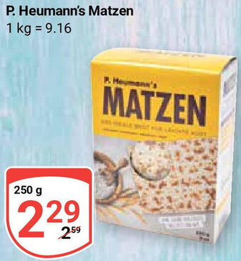 Globus P. Heumann's Matzen 250 g Angebot