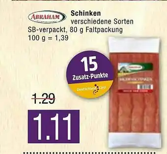 Marktkauf Abraham Schinken Angebot