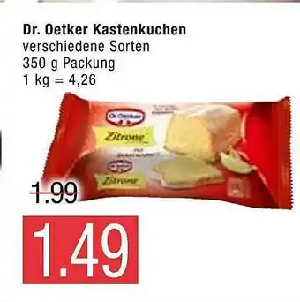 Marktkauf Dr. Oetker Kastenkuchen Angebot