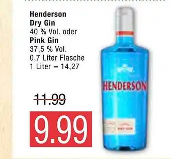 Marktkauf Henderson Dry Gin Oder Pink Gin Angebot