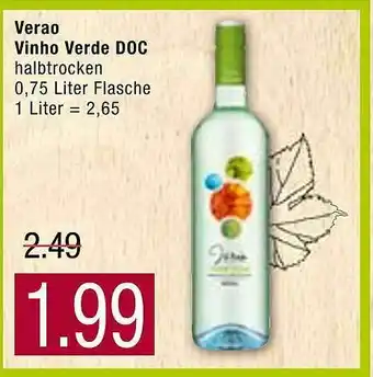 Marktkauf Verao Vinho Verde Doc Halbtrocken Angebot