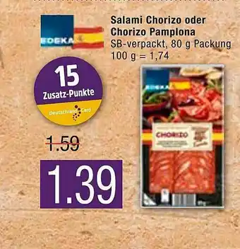 Marktkauf Salami Chorizo Oder Chorizo Pamplona Edeka Angebot