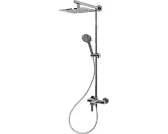 Hornbach Duschsäule inkl. einhebelmischer schulte classic plus extra-flache kopfbrause eckig chrom d962161 02 Angebot