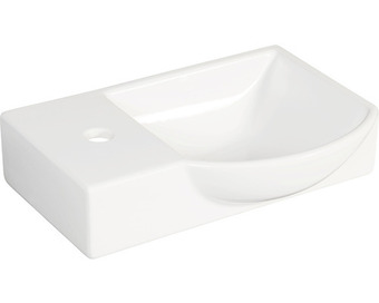 Hornbach Basano möbel-waschtisch felina rechts 45 cm keramik weiß ohne armatur Angebot