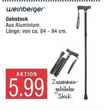 Marktkauf Weinberger Gehstock Angebot