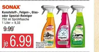 Marktkauf Sonax Kunststoff- Felgen- Glas- Oder Spezial-reiniger Angebot