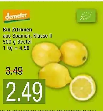 Marktkauf Bio Zitronen Demeter Angebot