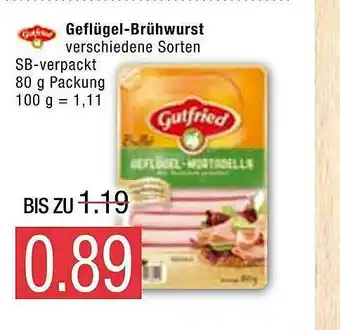 Marktkauf Geflügel-brühwurst Gutfried Angebot