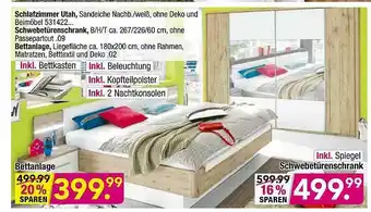 Möbel Boss Schlafzimmer Utah Angebot