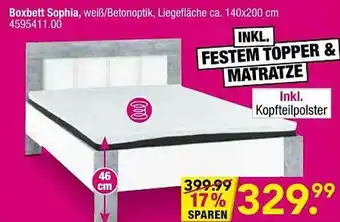 Möbel Boss Boxbett Sophia Angebot