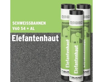 Hornbach Quandt bitumen schweissbahn elefantenhaut v60 s4 mit glasvlieseinlage und alubahn 5 x 1 m rolle = 5 m² Angebot