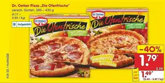 Netto Marken-Discount Dr. Oetker Pizza „die Ofenfrische” Angebot