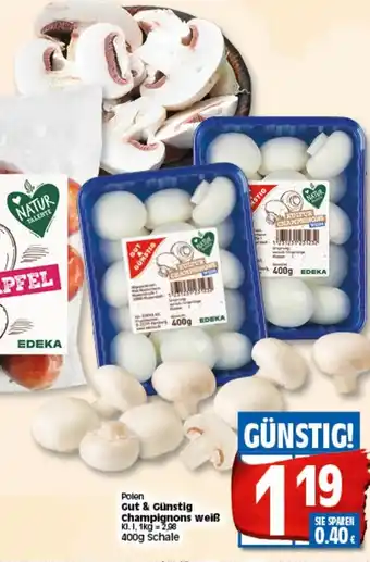 Elli Markt Gut & Günstig Champignons weiß 400 g Angebot