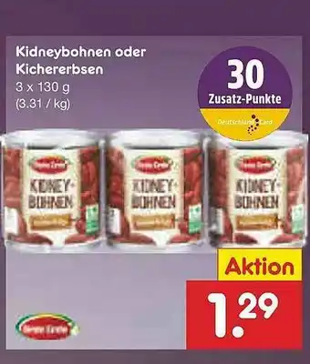 Netto Marken-Discount Kidneybohnen Oder Kichererbsen Angebot