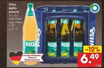 Netto Marken-Discount Vilsa Apfel-schorle Angebot