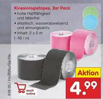 Netto Marken-Discount Kinesiologietapes 2er Pack Angebot